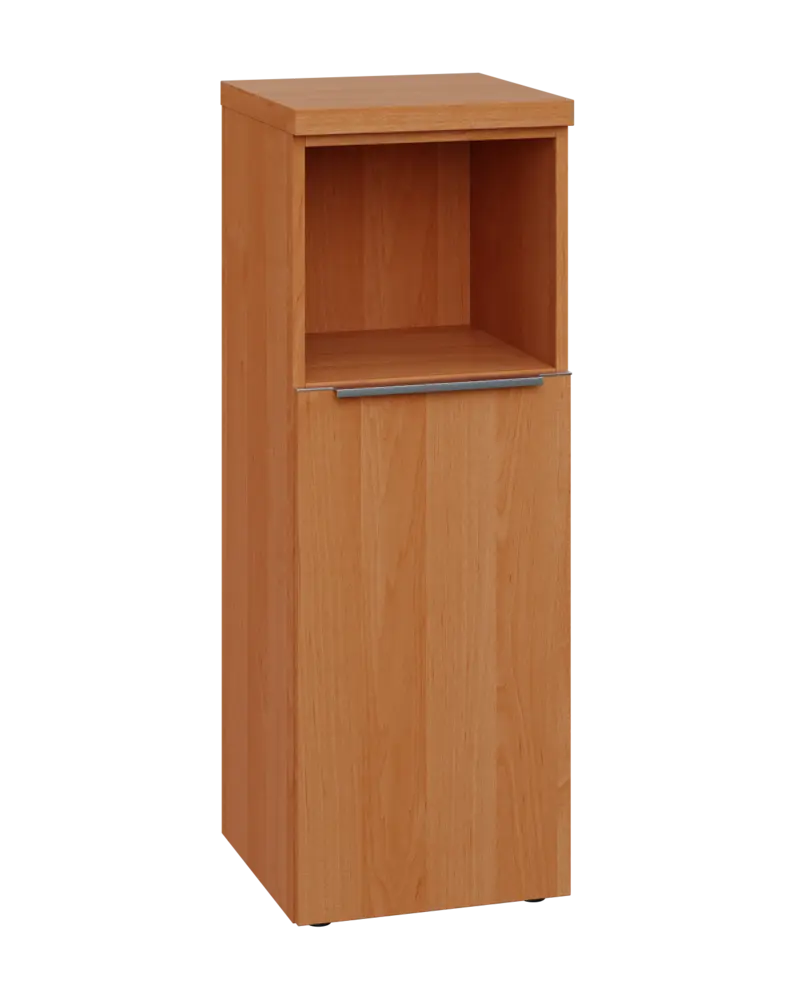 SIN 3 - 4DN kancelářská skříň, 1-dveřová/nika, pravá, 1120x400x400, olše jantar